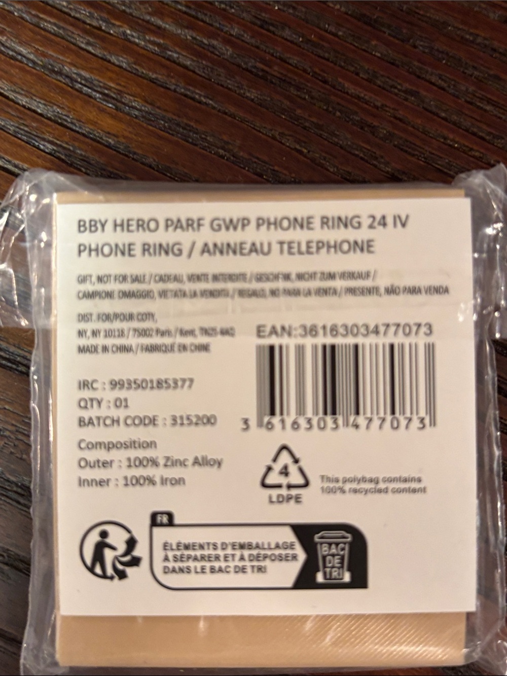 ⚜️Burberry black Phone ring holder Accessory with Embossed Logo GWP NIB ⚜️ - Picture 5 of 5
